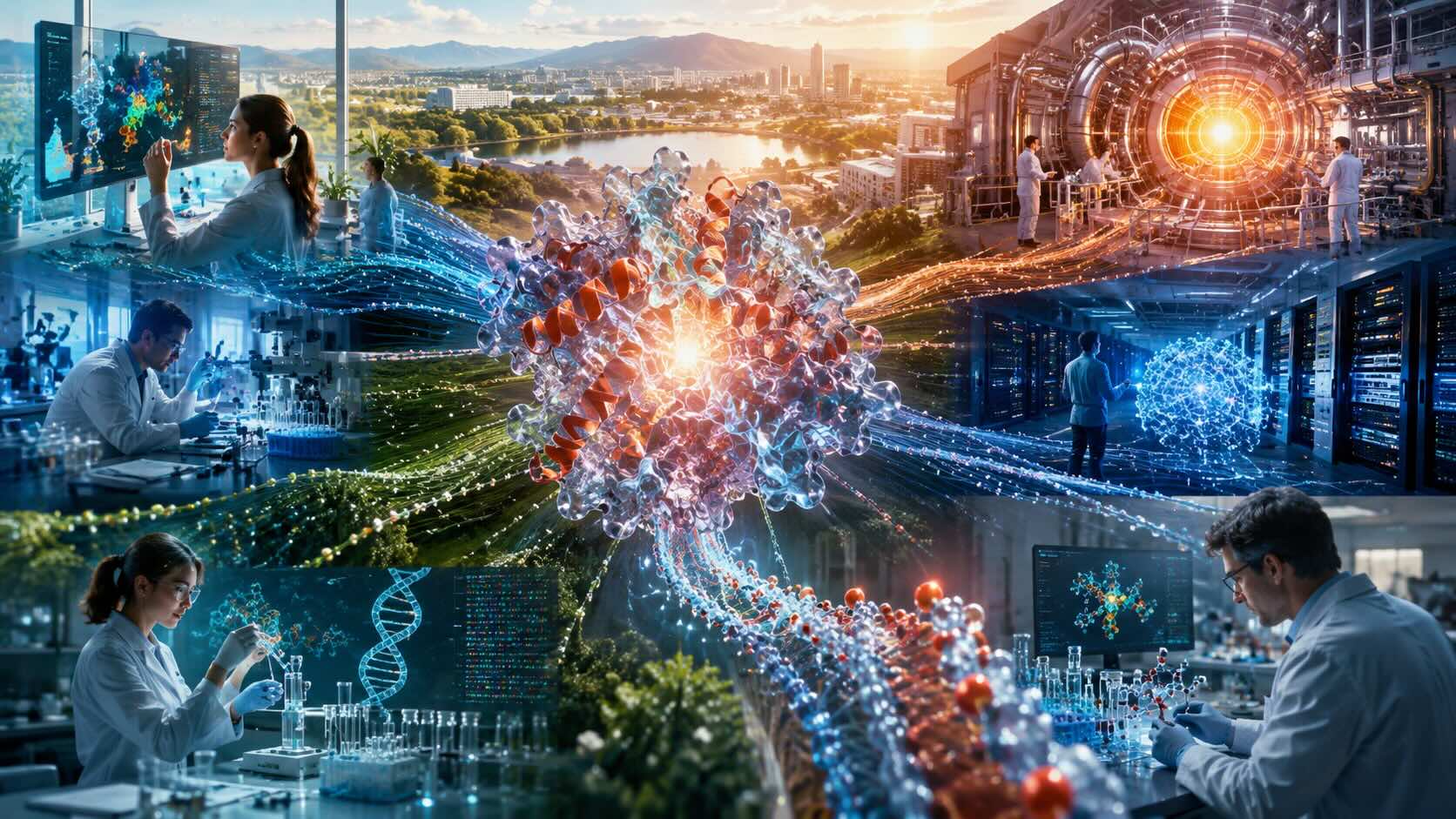 Белковая структура AlphaFold соединяет геномику, научный искусственный интеллект, термоядерные исследования и разработку лекарств