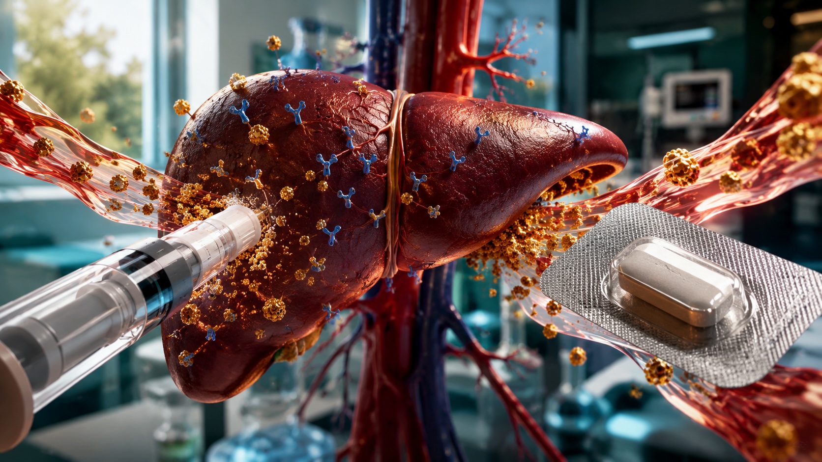 Пероральный ингибитор PCSK9 и инъекционная терапия воздействуют на печень, помогая снижать уровень холестерина ЛПНП