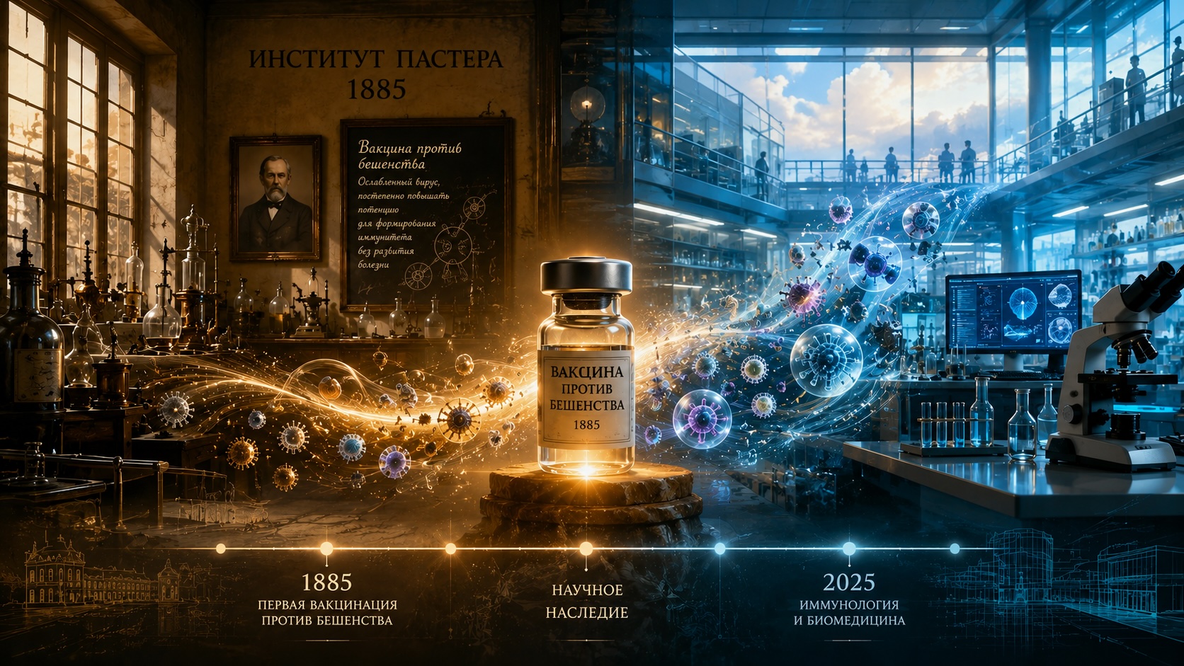 Вакцина против бешенства как символ связи между лабораторией Луи Пастера 1885 года и современной биомедициной