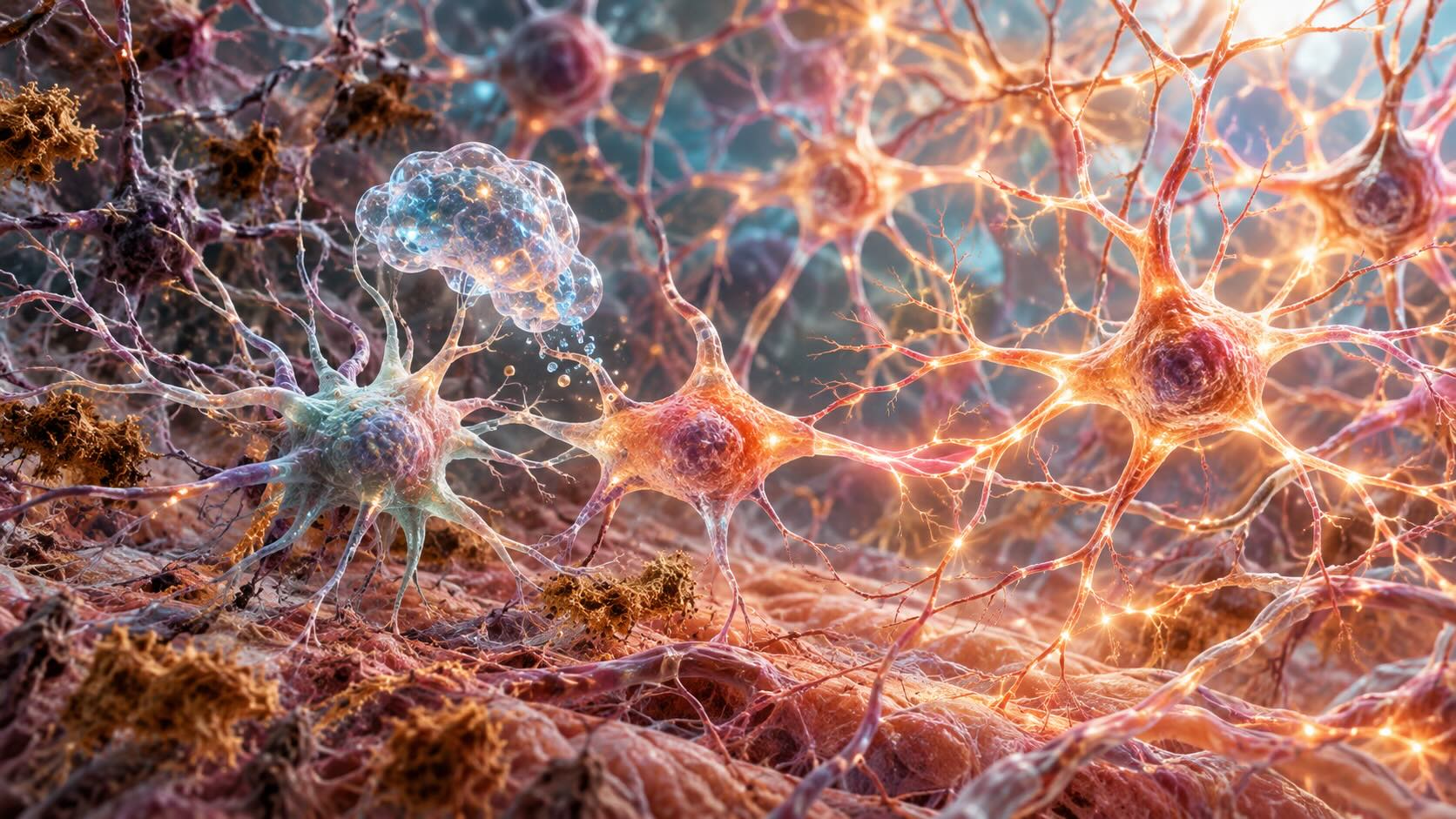 Нейрорегенерация при болезни Альцгеймера: визуальная метафора Nano-ERASER, превращения астроцитов в нейроны и восстановления поврежденной нейронной сети