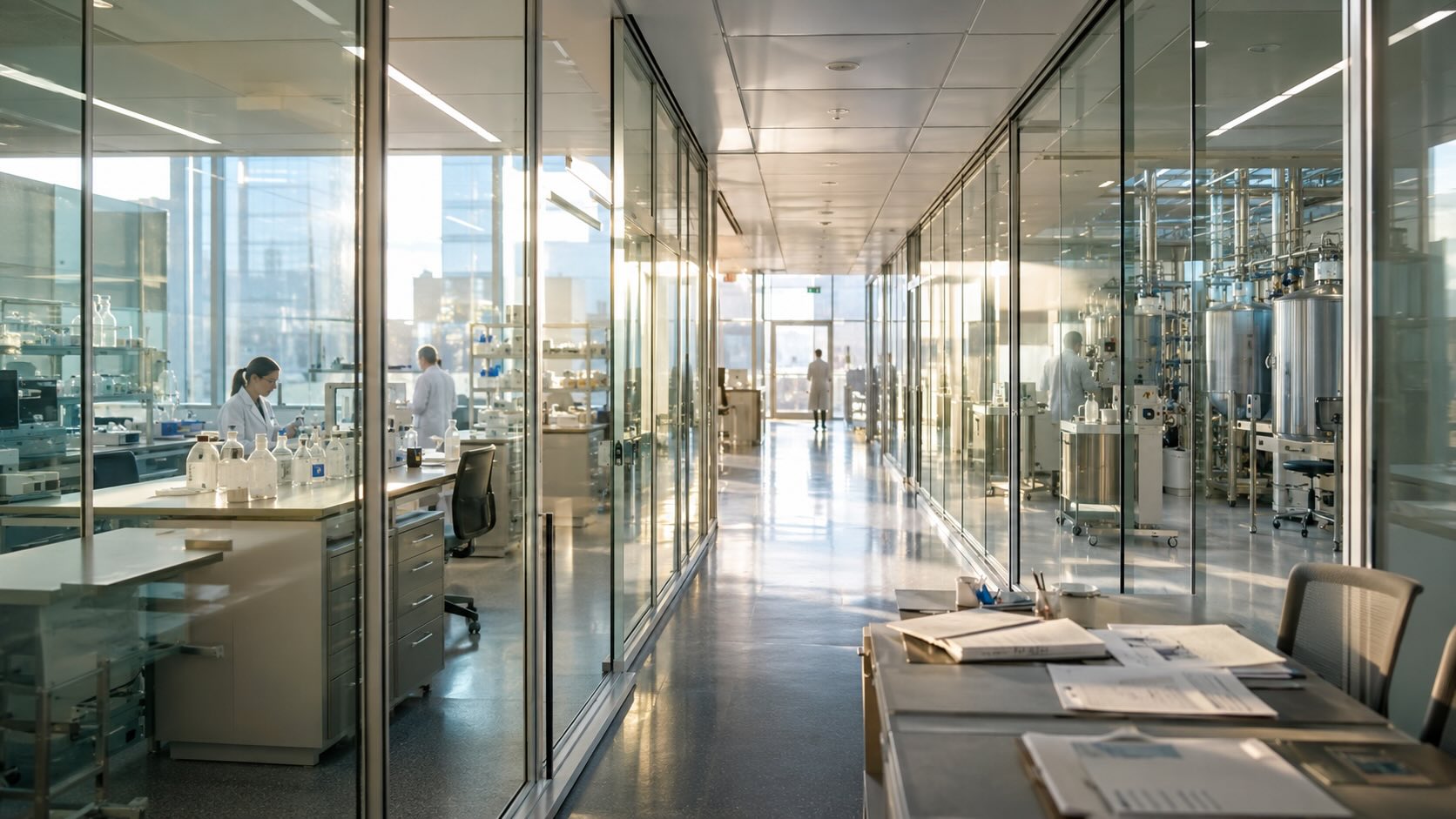 Исследовательский кампус Novo Nordisk с лабораториями и пилотным производством на фоне пересмотра портфеля препаратов GLP-1