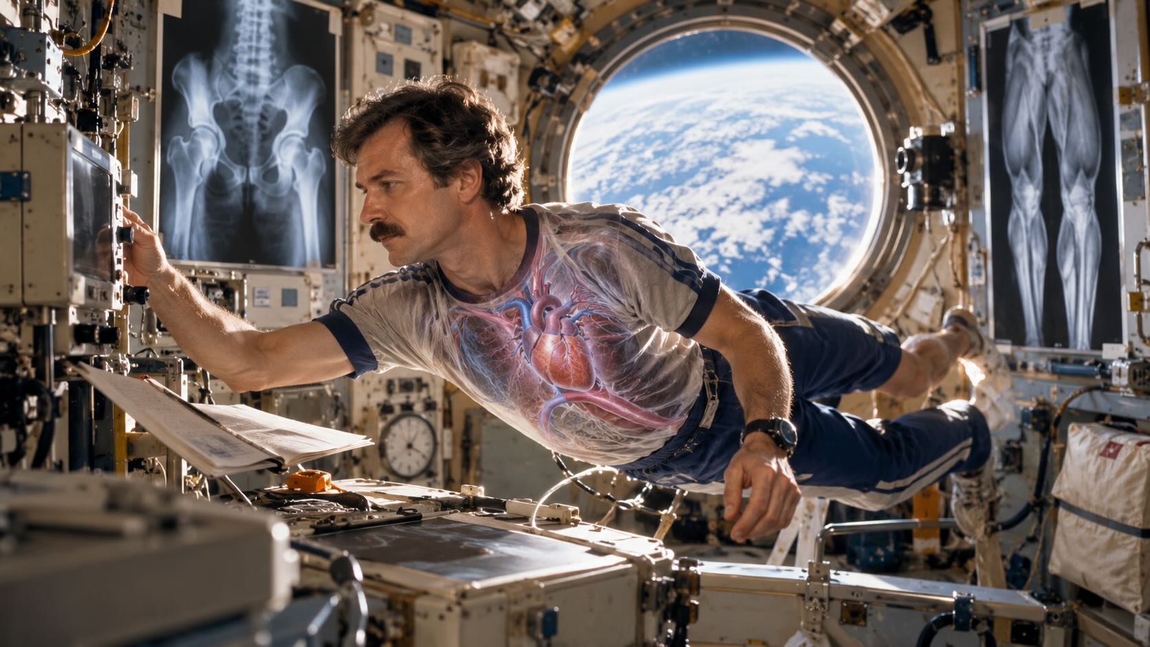 Врач-космонавт в невесомости на борту «Салюта-7»: космическая медицина и влияние длительного полёта на сердце, мышцы и кости